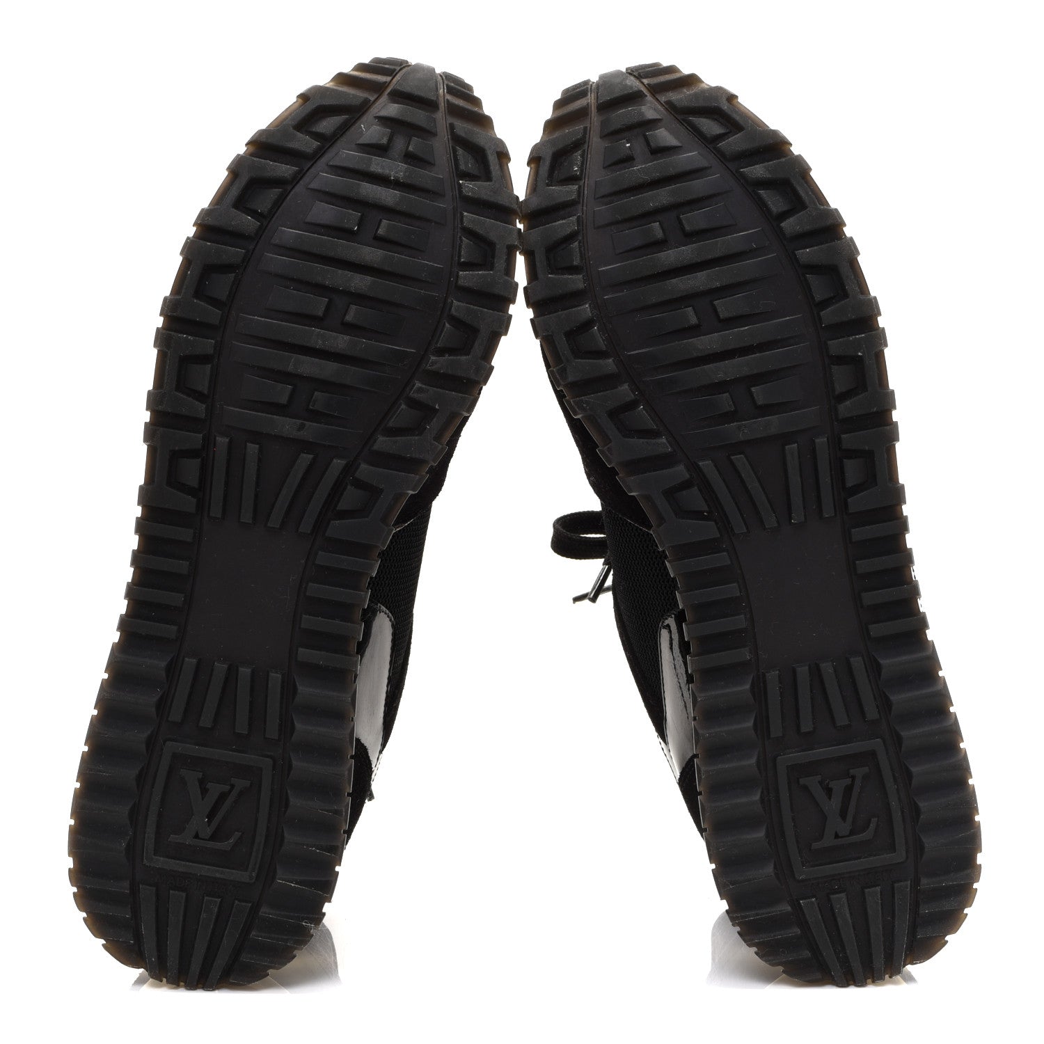 Louis Vuitton Suede Monogram Run Away Sneakers 38.5 Black 6 of 11