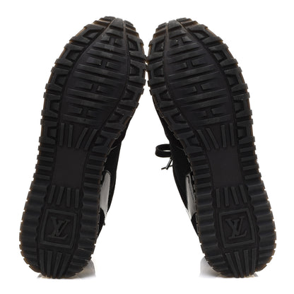 Louis Vuitton Suede Monogram Run Away Sneakers 38.5 Black 6 of 11