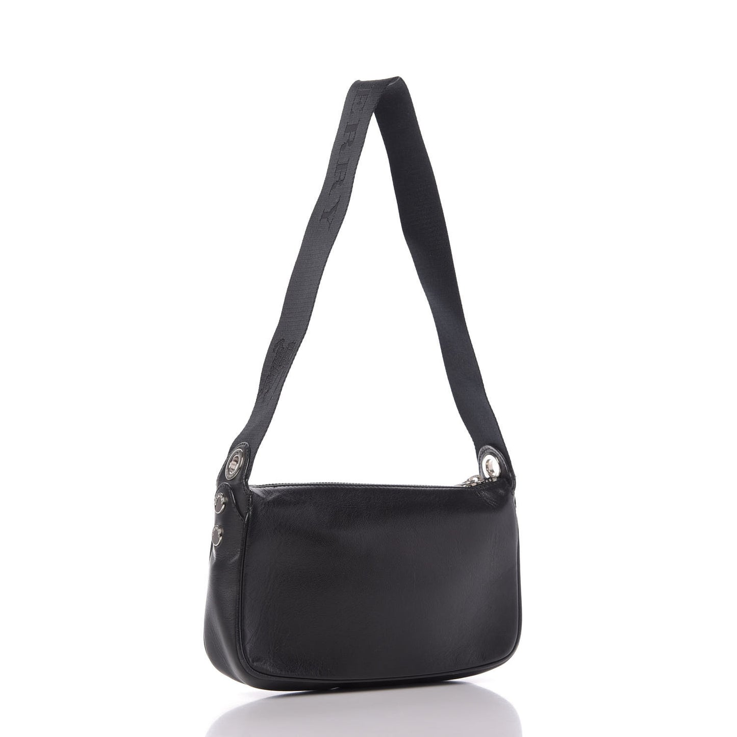 Smooth Calfskin Shoulder Bag Black
