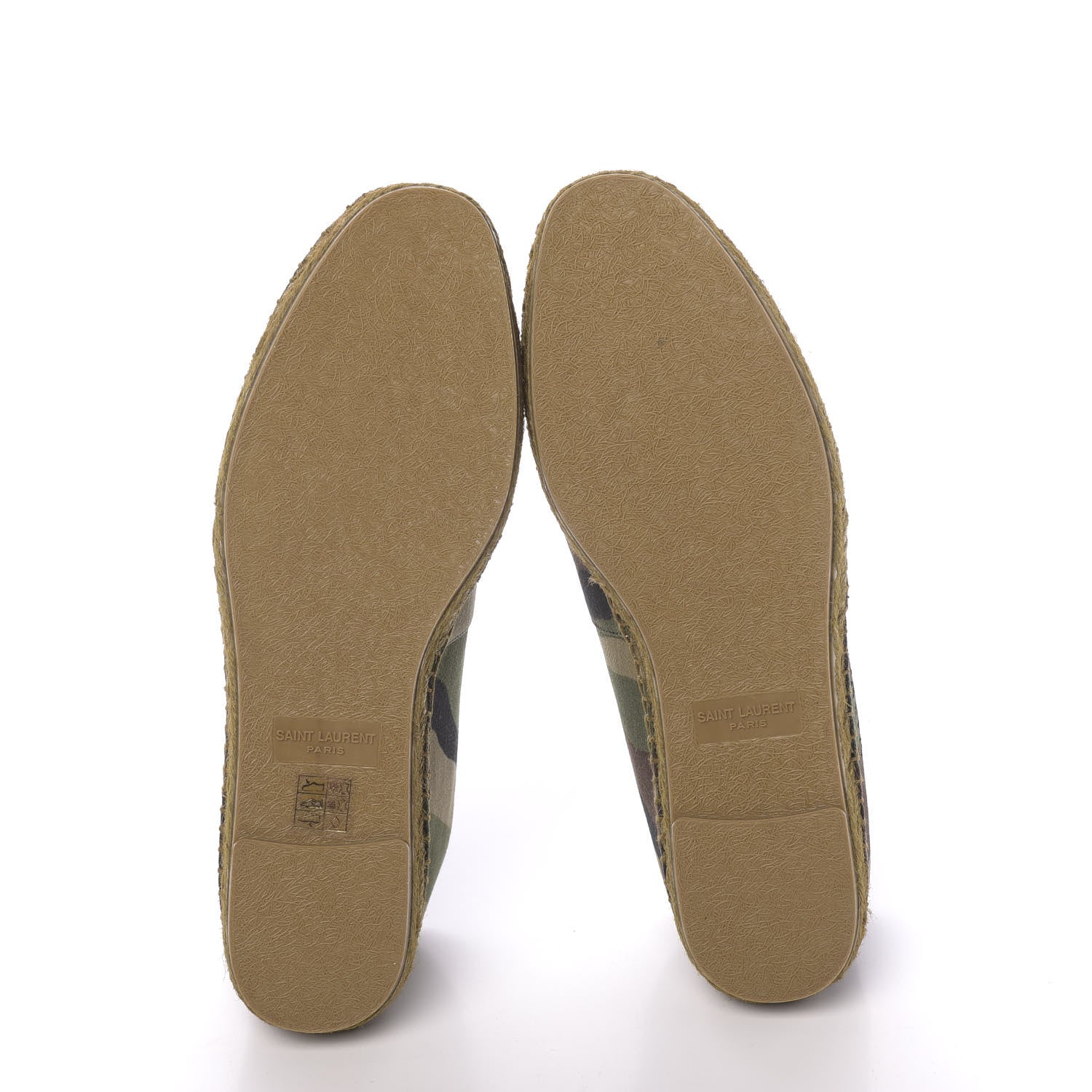 Saint Laurent Canvas Camouflage Espadrilles 40 Kaki Black 5 of 10