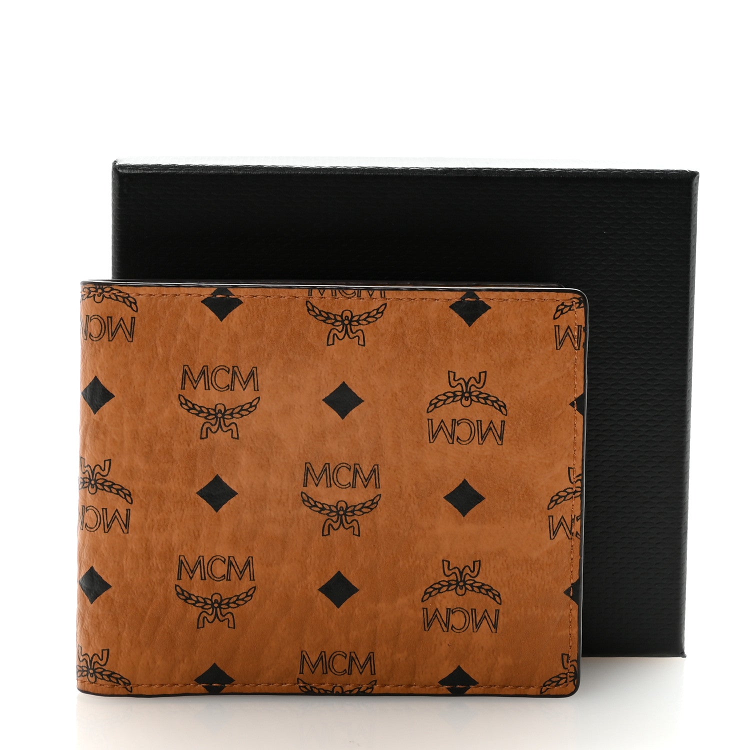 MCM Visetos Small Flap Wallet Cognac 7 of 7