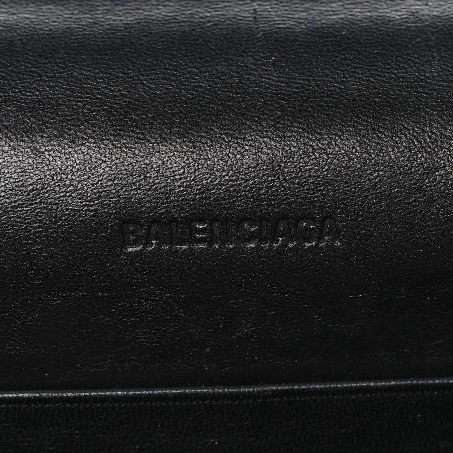 Grained Calfskin Car Flap Bag Black