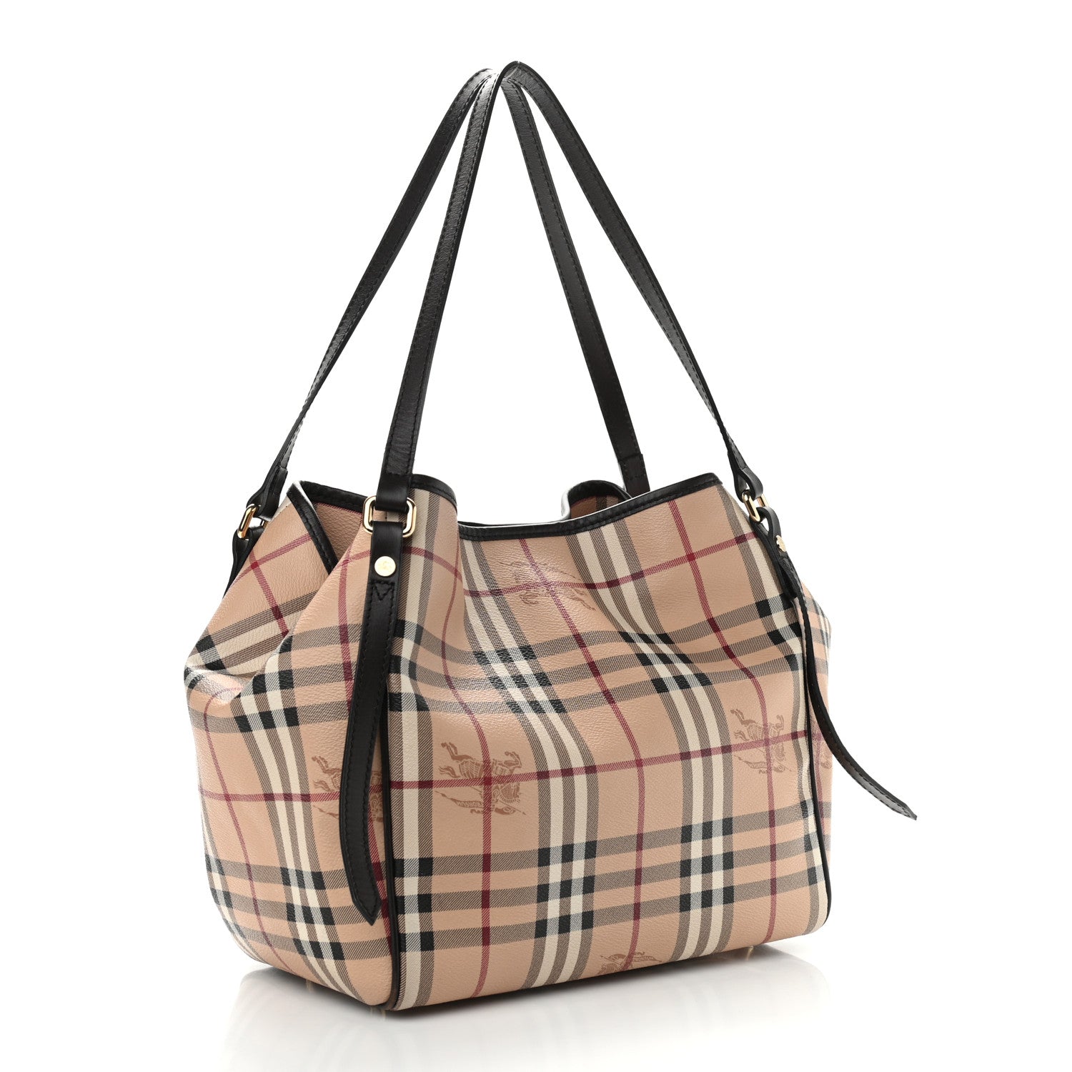 Burberry Haymarket Check Small Canterbury Tote Chocolate 3 of 10