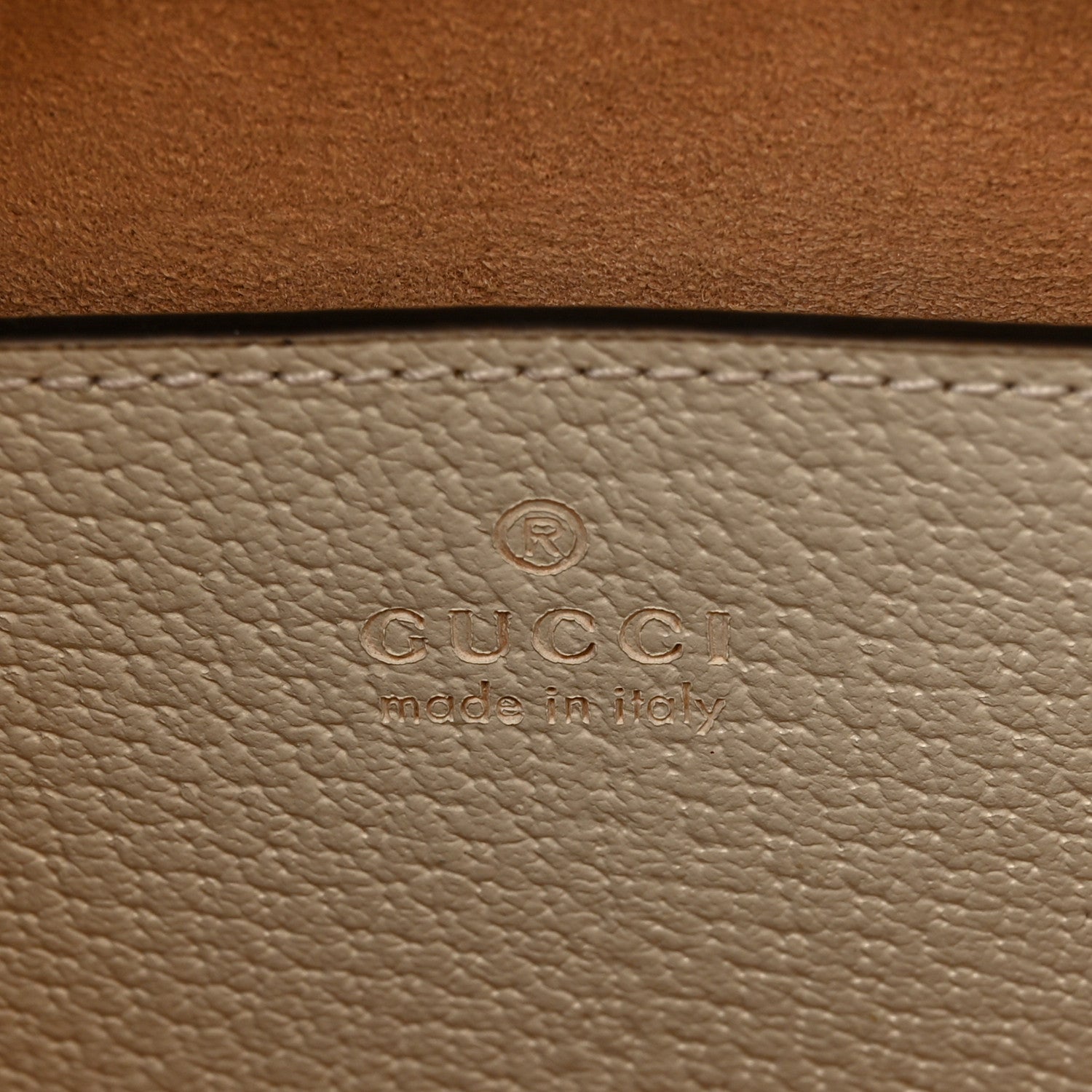 Gucci Textured Dollar Calfskin Web Small Diana Tote Bag Mystic White 6 of 11