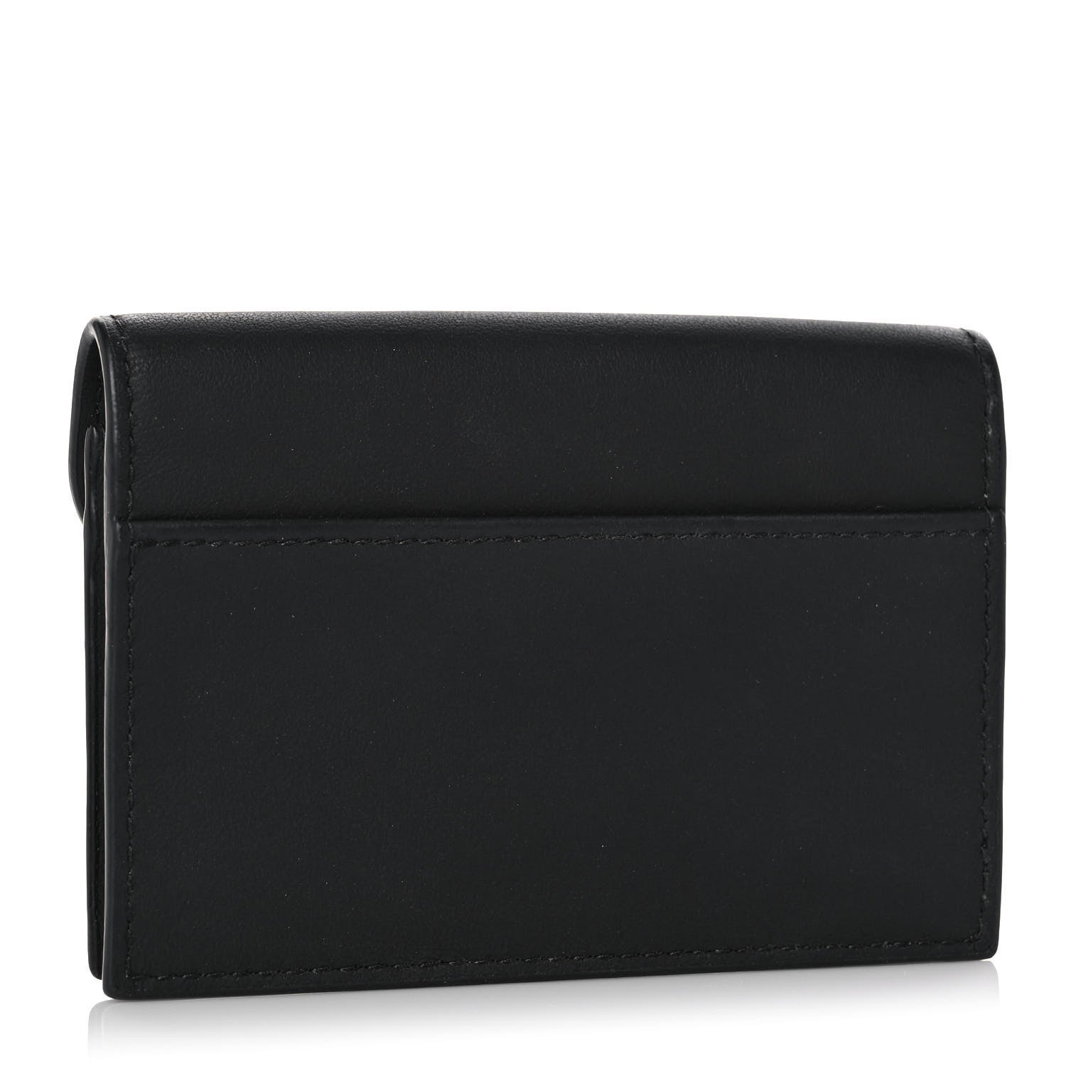 Christian Dior Ultra Matte Calfskin Saddle Card Holder Black 3 of 11