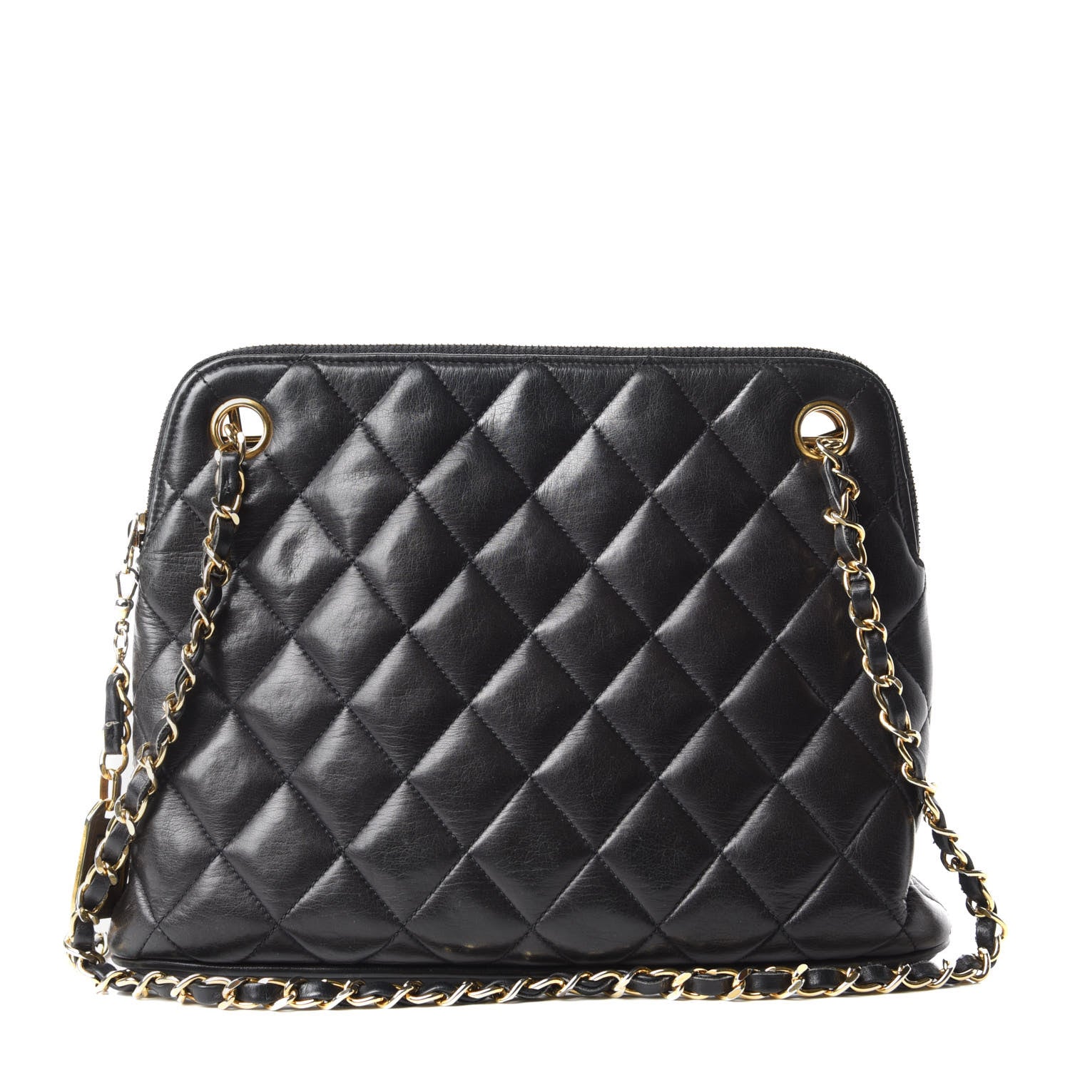 Chanel Lambskin Quilted Shoulder Bag Black 1 of 10