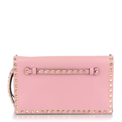 Valentino Garavani Nappa Rockstud Wristlet Clutch Geranio 1 of 7