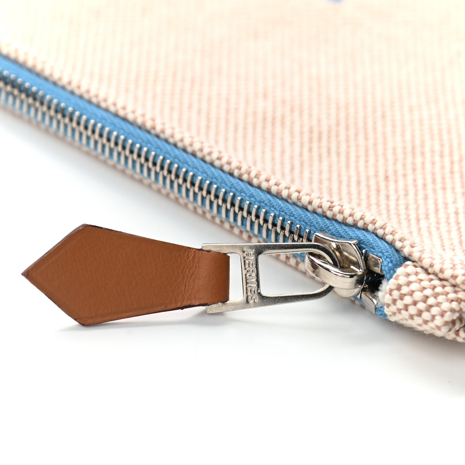 Hermes Toile Flat Yachting Pouch Bleu Horizon 7 of 7