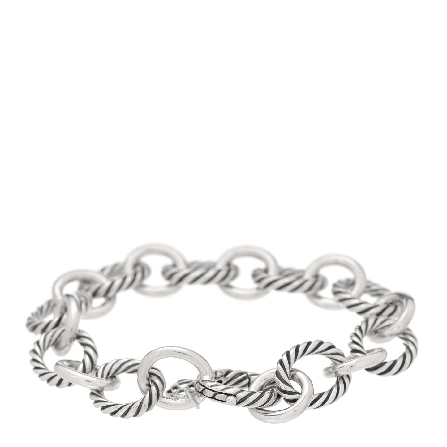 Sterling Silver 12mm Large Oval Link Bracelet