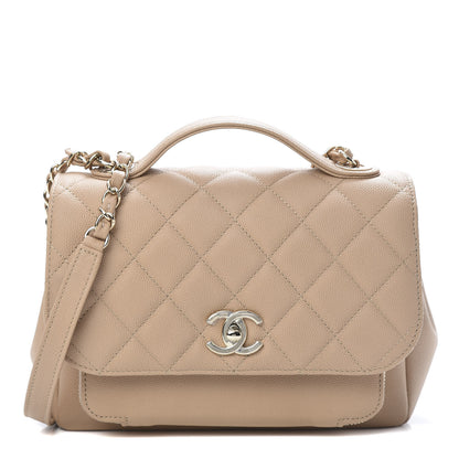 Chanel Caviar Quilted Medium Business Affinity Flap Beige 1 of 10