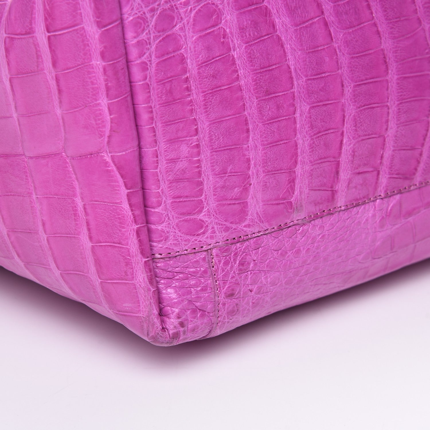 Nancy Gonzalez Crocodile Convertible Shopper Tote Purple 18 of 19
