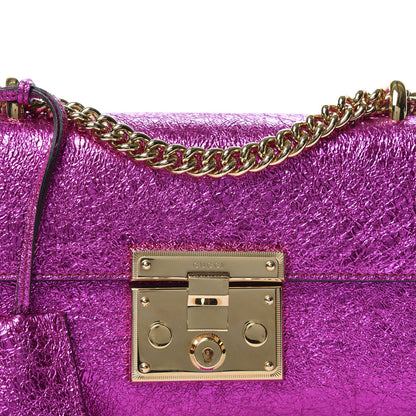 Gucci Galassia Small Padlock Shoulder Bag Fuxia 10 of 10