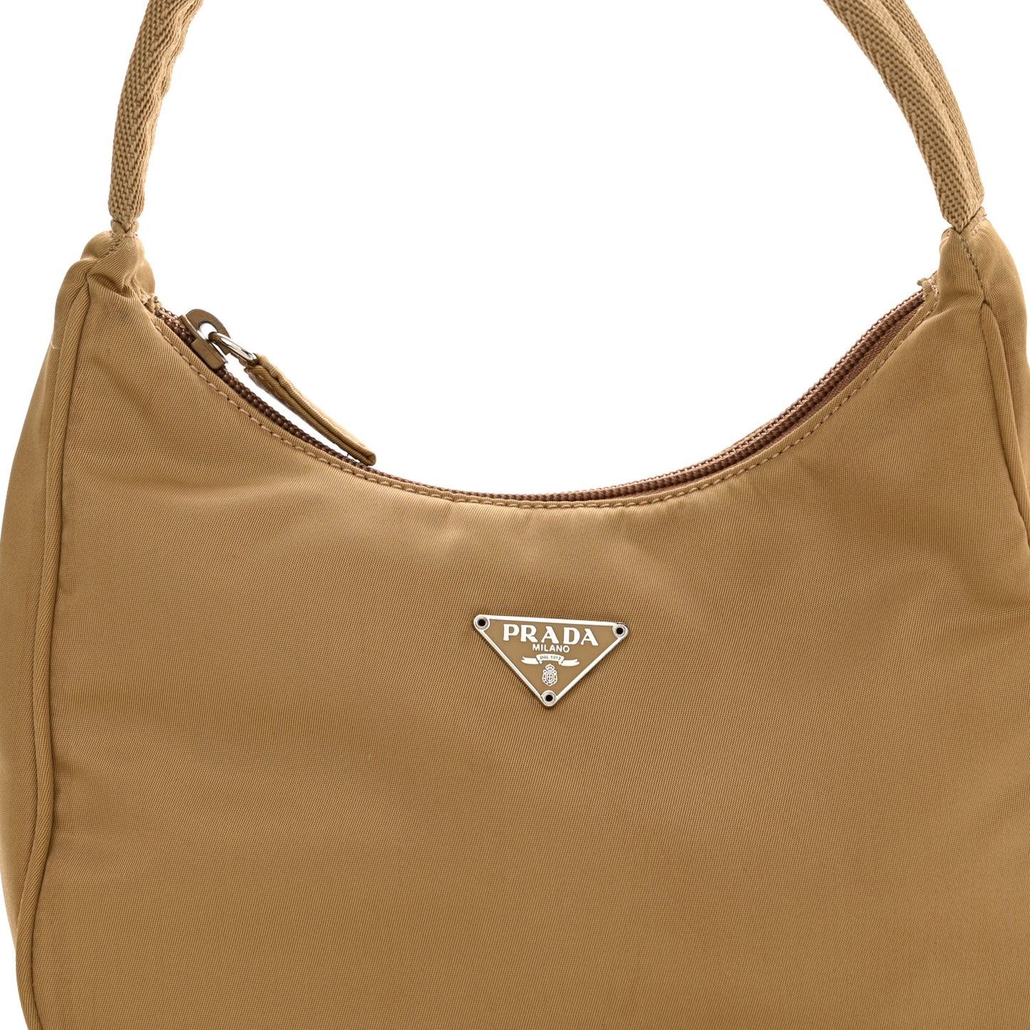 Tessuto Nylon Sport Shoulder Bag Sabbia