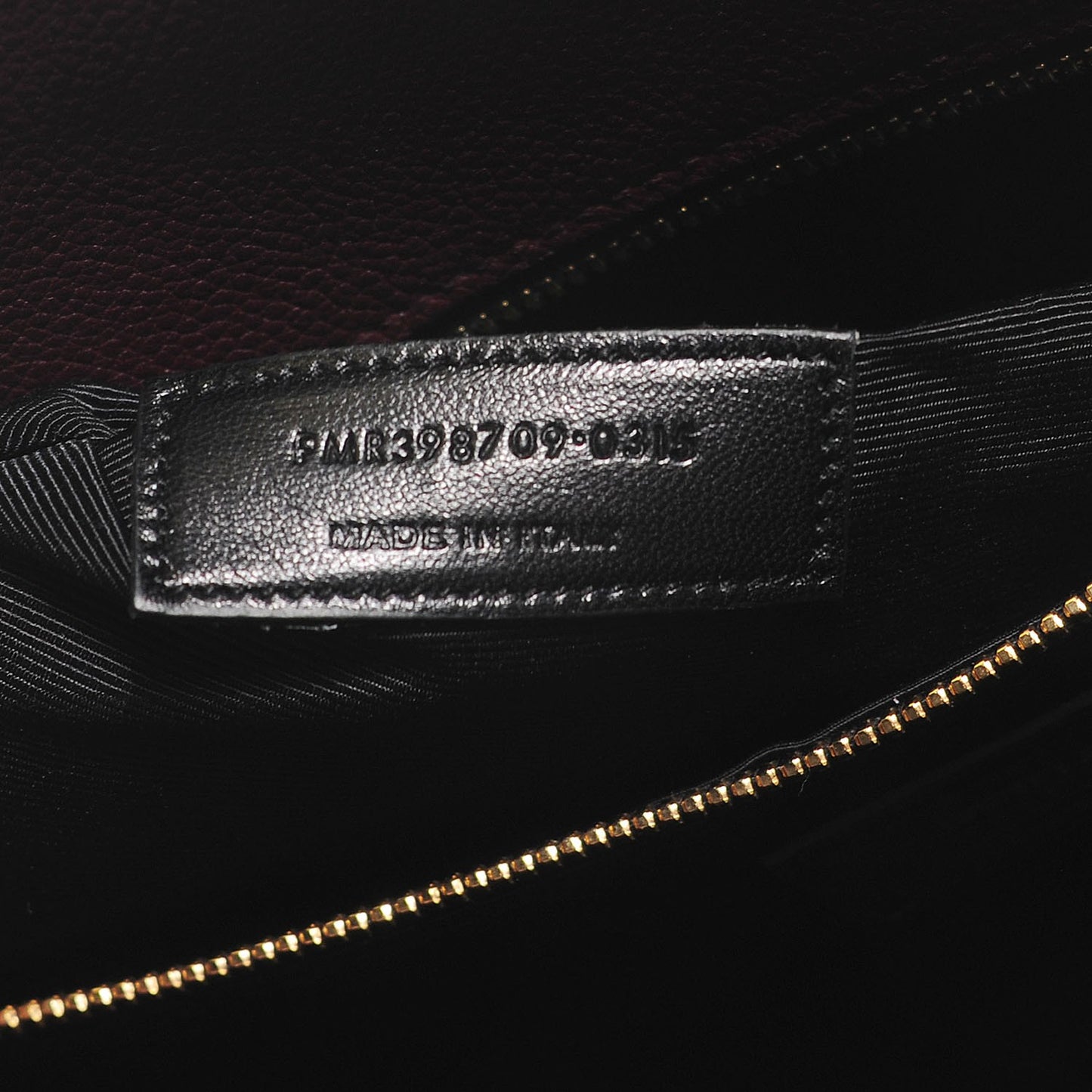 Grained Calfskin Small Classic Sac De Jour Bordeaux