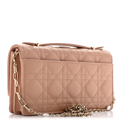 Christian Dior Lambskin Cannage Mini My Dior Bag Rose Des Vents 2 of 13
