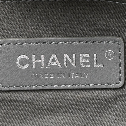 Chanel Woven Straw Raffia Large Deauville Tote Grey 6 of 14