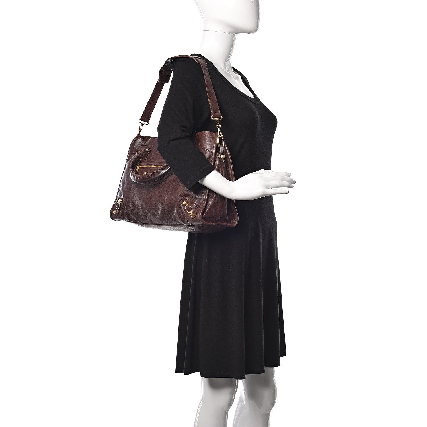 Balenciaga Agneau Giant 12 Gold Hardware City Cigare Fonce 2 of 12