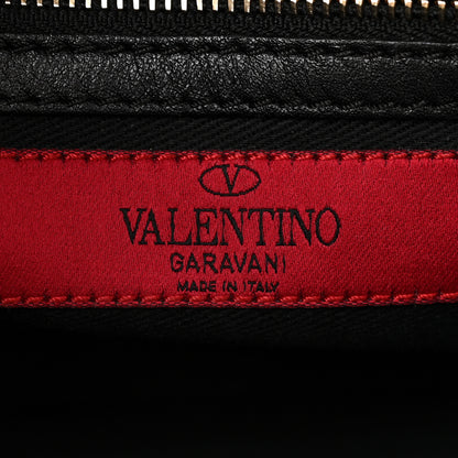 Valentino Garavani Vitello Small Rockstud Double Handle Tote Black 6 of 9