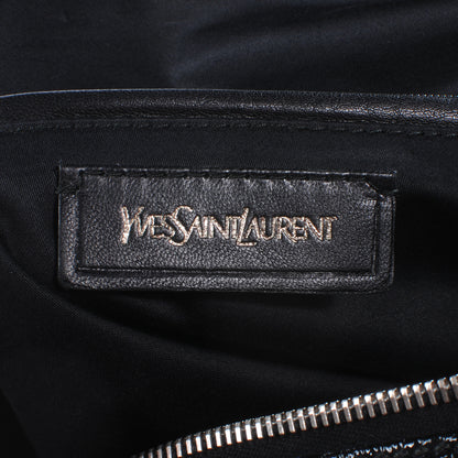 Saint Laurent Embossed Patent Medium Easy Sac Black 5 of 7