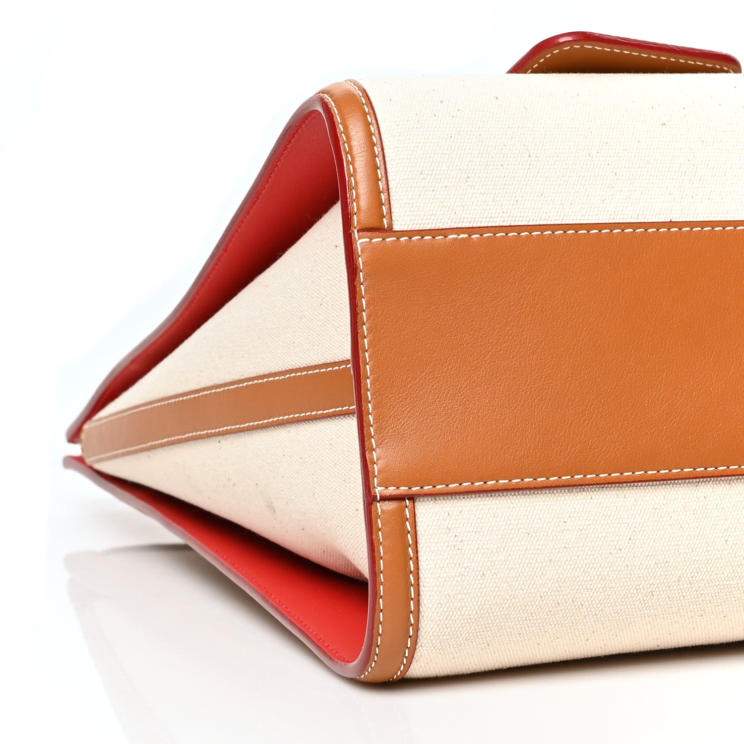Alexander McQueen Canvas The Tall Story Shoulder Bag Natural Tan 8 of 10