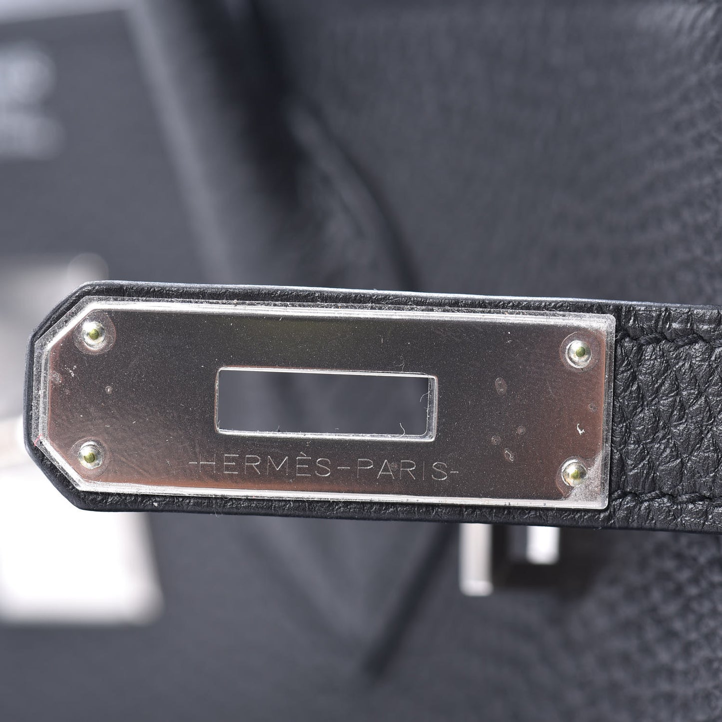 Togo Horseshoe Birkin 30 Black Etoupe