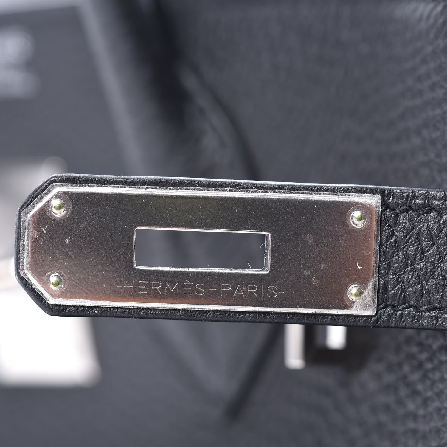 Hermes Togo Horseshoe Birkin 30 Black Etoupe 17 of 33