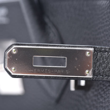 Hermes Togo Horseshoe Birkin 30 Black Etoupe 17 of 33