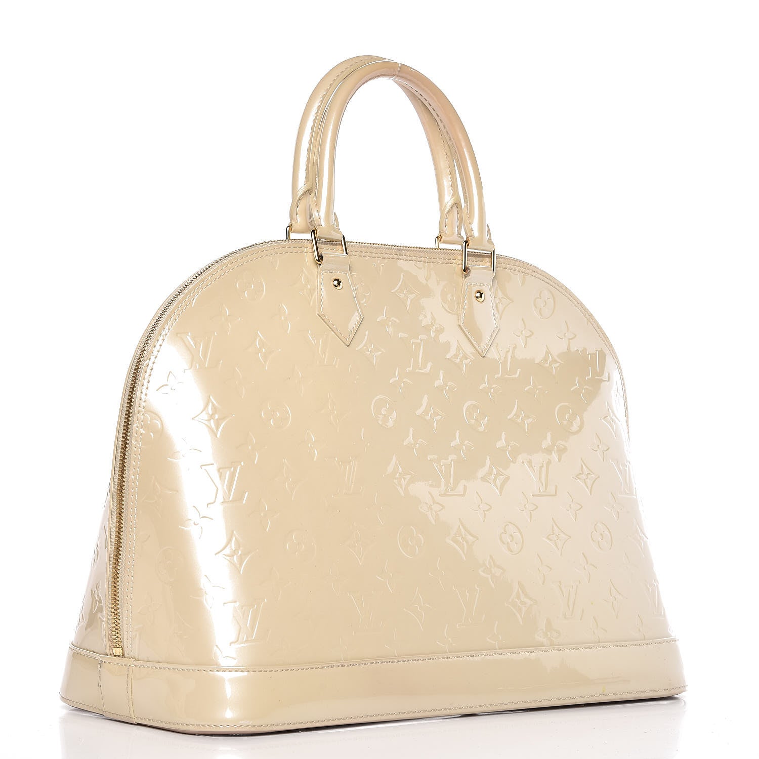 Louis Vuitton Vernis Alma GM Blanc Corail 3 of 14