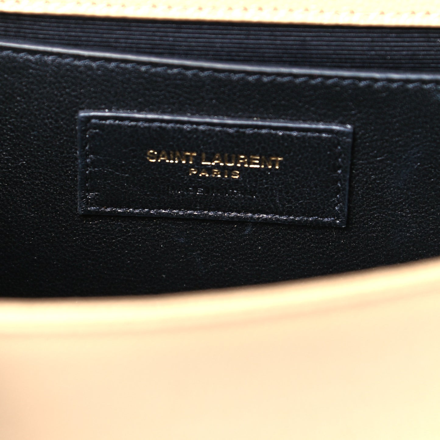Grain De Poudre Small Monogram Kate Satchel Dark Beige