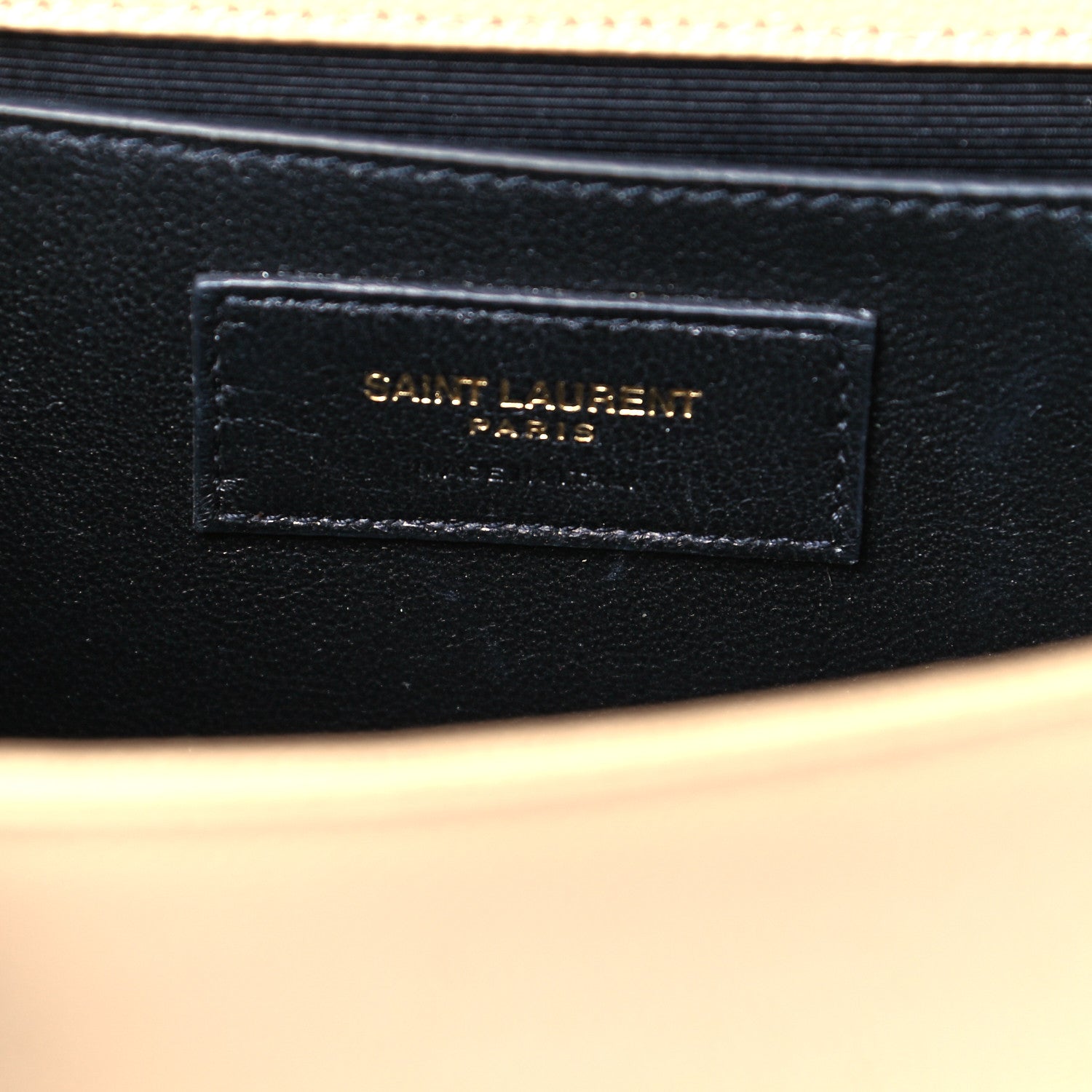 Saint Laurent Grain De Poudre Small Monogram Kate Satchel Dark Beige 5 of 8