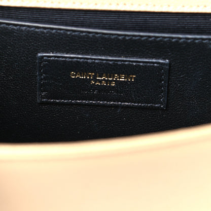 Saint Laurent Grain De Poudre Small Monogram Kate Satchel Dark Beige 5 of 8