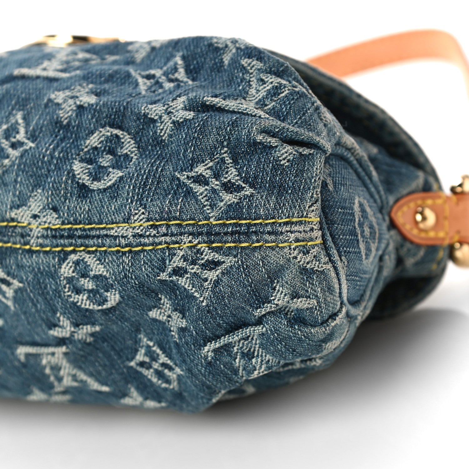Louis Vuitton Monogram Denim Mini Pleaty Blue 9 of 10