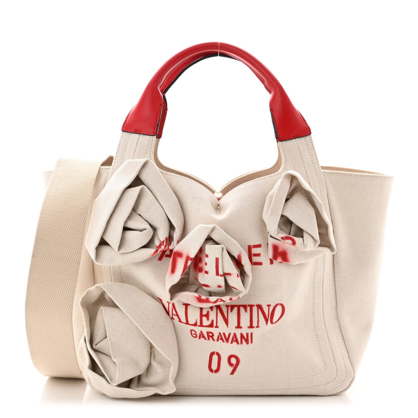 Canvas Large Atelier 09 Rose Blossom Edition Tote Bag Naturale