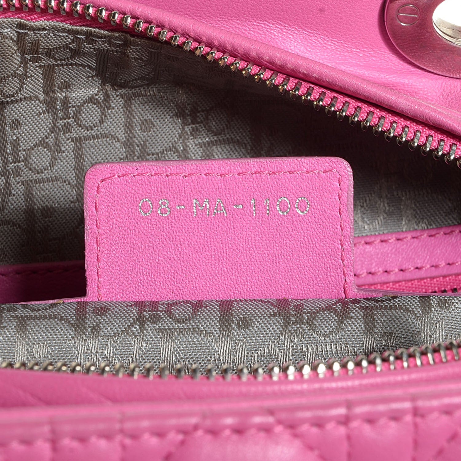Christian Dior Lambskin Cannage Large Lady Dior Pink 7 of 9