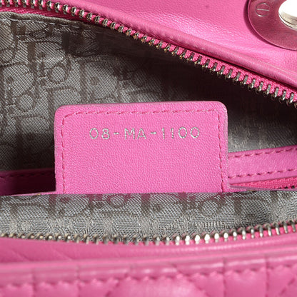 Christian Dior Lambskin Cannage Large Lady Dior Pink 7 of 9