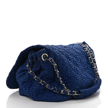 Chanel Nylon Patent Quilted CC Accordion Flap Bag Blue 4 of 13