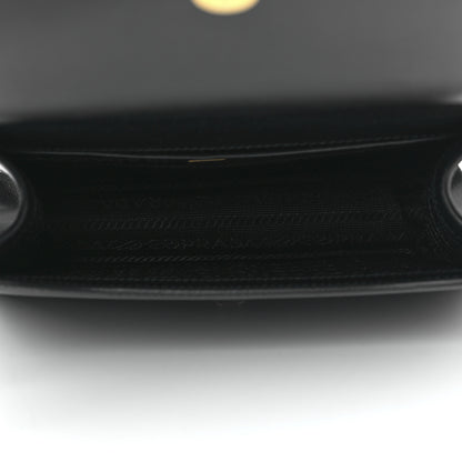 Prada Saffiano Chain Shoulder Bag Black 4 of 9