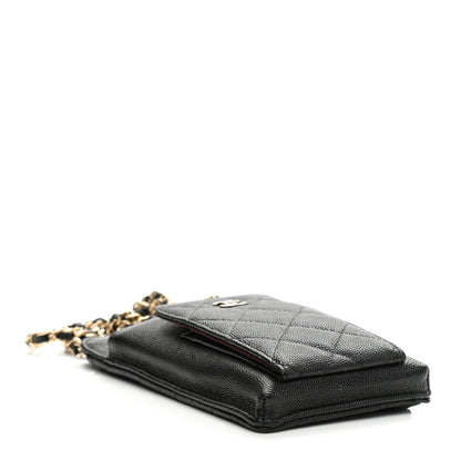Chanel Caviar Quilted Zip Phone Case Black 4 of 8