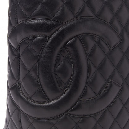 Chanel Calfskin Quilted Large Cambon Tote Black 8 of 8