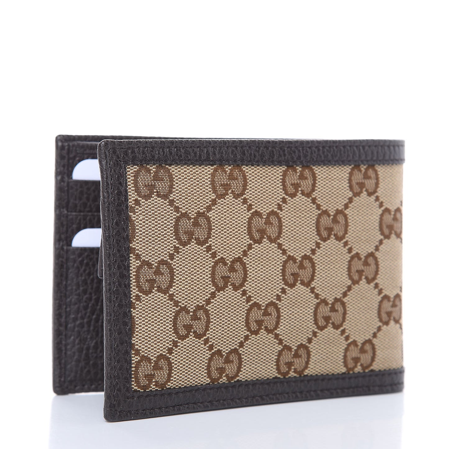 Monogram Bi-Fold Wallet Dark Brown