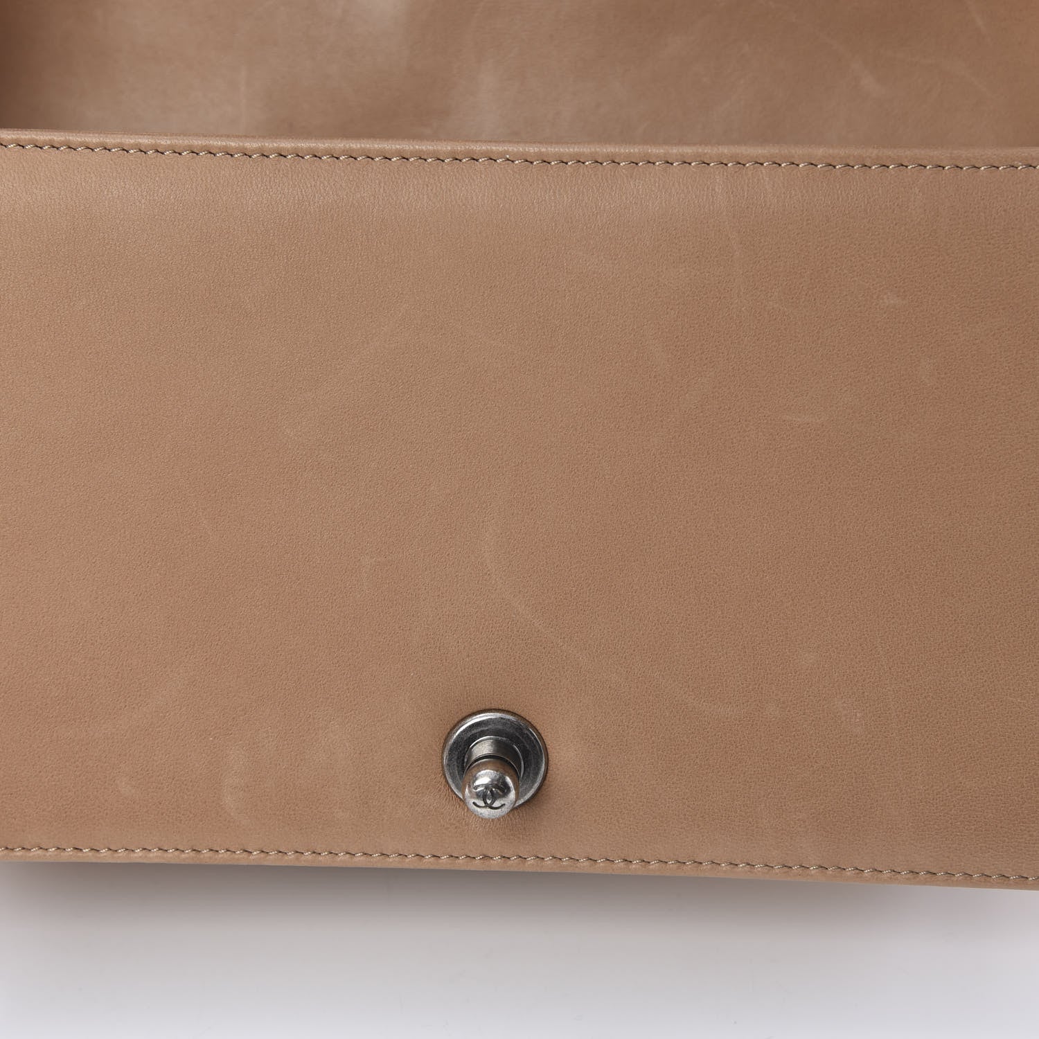 Chanel Lambskin Quilted Medium Boy Flap Beige 14 of 14