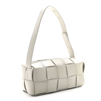Bottega Veneta Lambskin Maxi Intrecciato Small Brick Cassette Bag Agate Grey 3 of 10