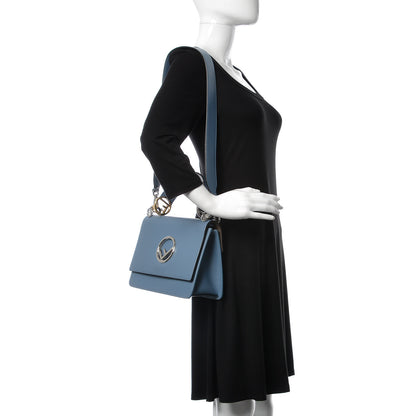 Fendi Vitello Century Opaco F is Fendi Kan I Shoulder Bag Ceruleo 2 of 10