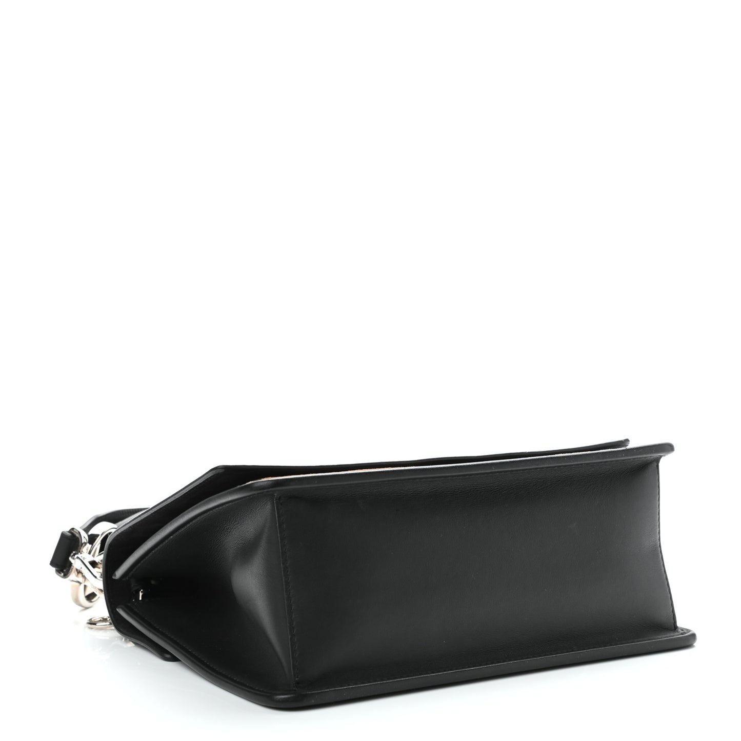 Vitello Century Velvet F is Fendi FF Kan I Shoulder Bag Black Tobacco
