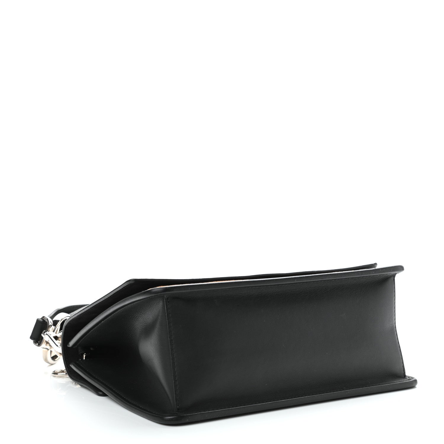 Fendi Vitello Century Velvet F is Fendi FF Kan I Shoulder Bag Black Tobacco 3 of 12