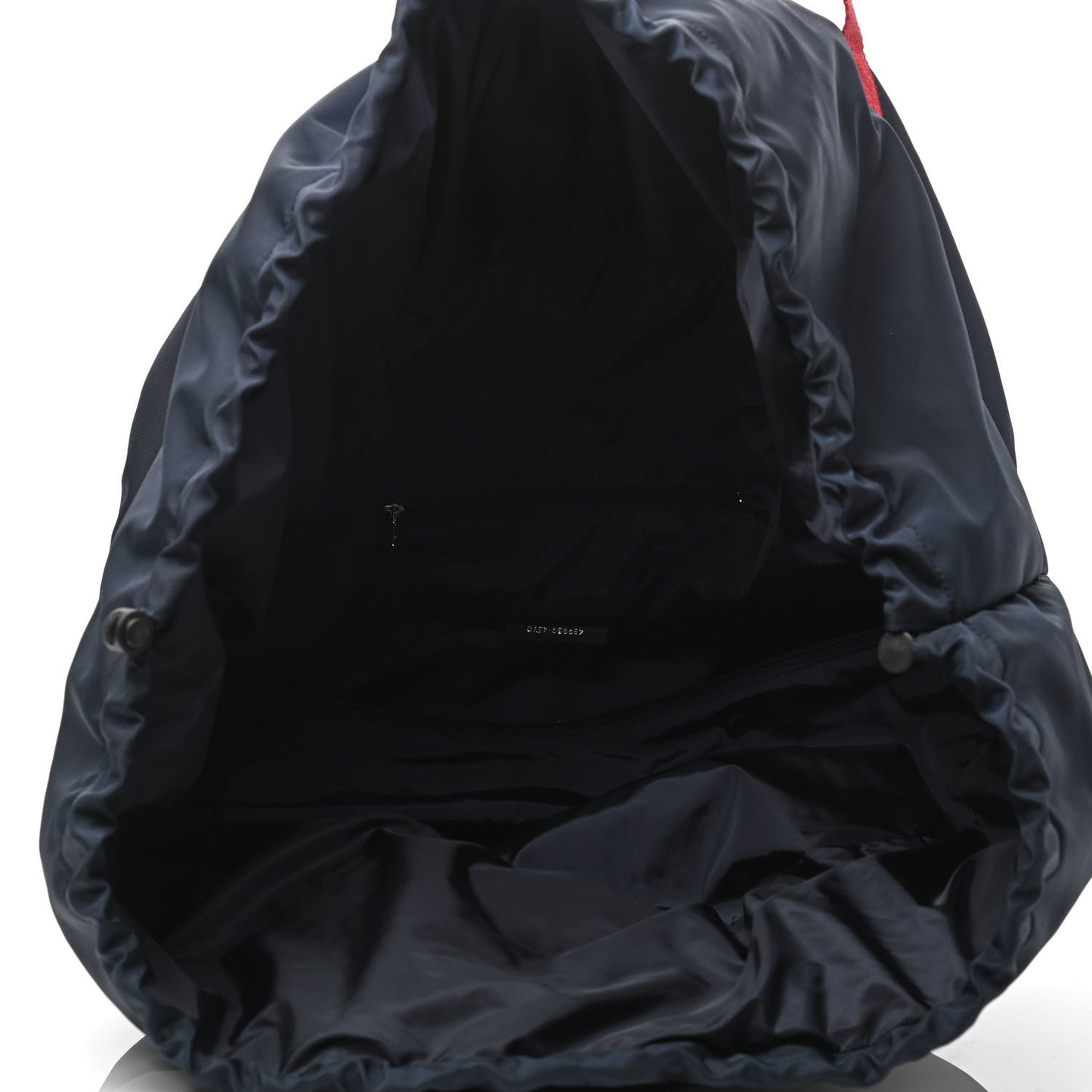 Textured Sport Nylon Logo Embroidered S Wheel Gym Bag Bleu Navy Rouge