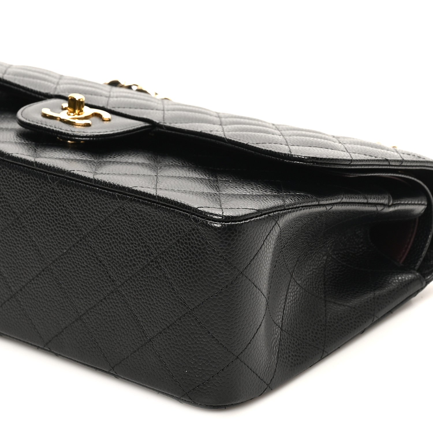 Chanel Caviar Quilted Jumbo Double Flap Black 10 of 11