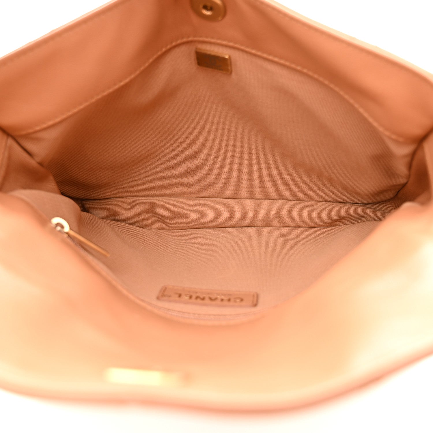 Chanel Shiny Calfskin Quilted Small Supple Twins Hobo Bag Brown 5 of 11