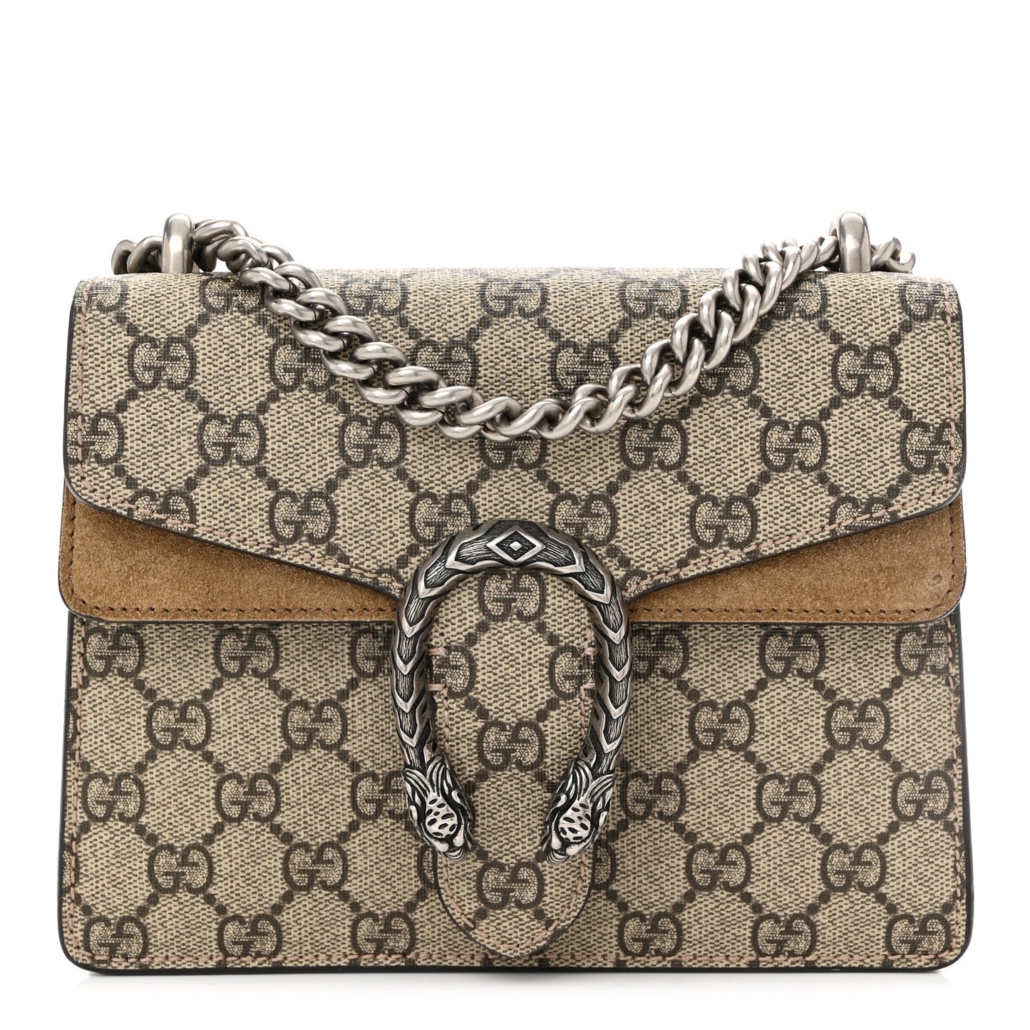 GG Supreme Monogram Mini Dionysus Shoulder Bag Taupe