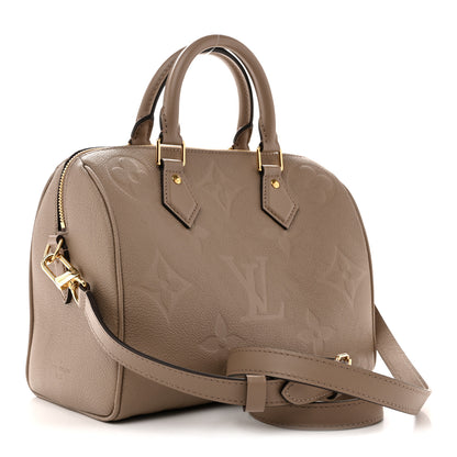 Louis Vuitton Empreinte Monogram Giant Speedy Bandouliere 25 Tourterelle 3 of 9